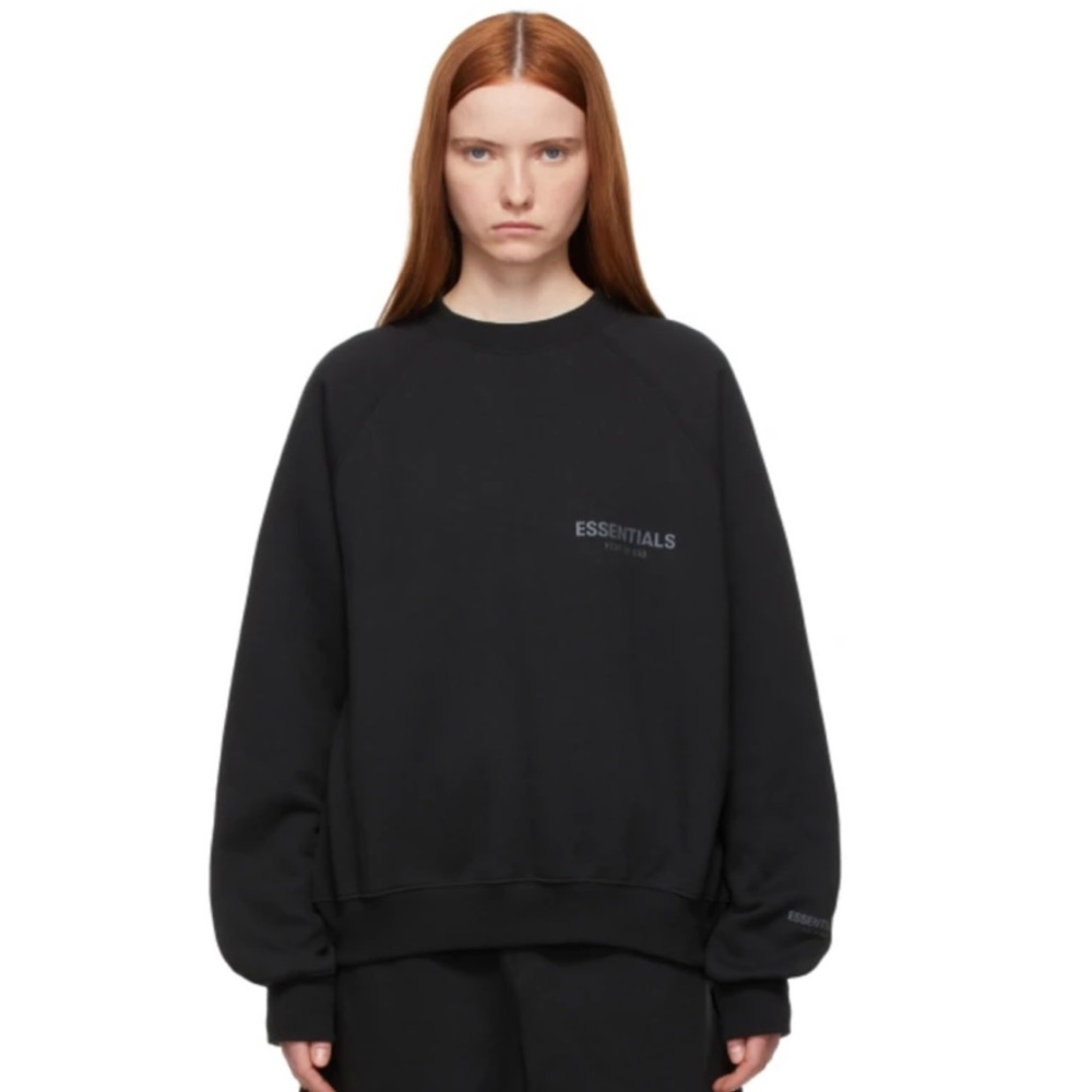 Black reflective Essentials Fear of god sweater